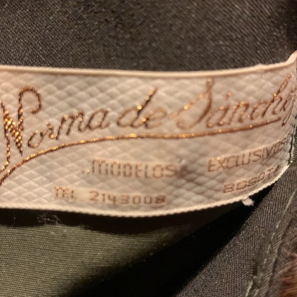 Vintage 1940s/50s Made In Columbia Mink Collar Coat Military Rare Style Medium - Picture 13 of 17